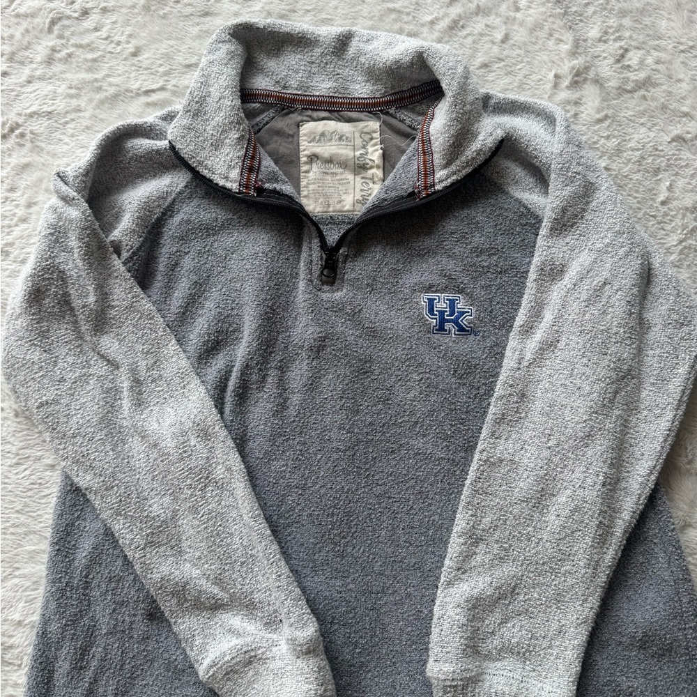 Pressbox | University of Kentucky Wildcats Terry 1/4 Zip | S/M